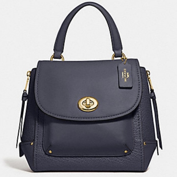 Coach Faye Convertible Pebbled Leather Backpack - Picture 2 of 16